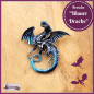 Preview: Brosche "Blauer Drache"