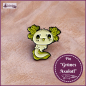 Preview: Pin "Grünes Axolotl"