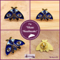 Preview: Pin "Blaue Mondmotte"