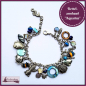 Preview: Bettelarmband "Aquarius" - Unikat