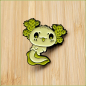 Preview: Pin "Grünes Axolotl"