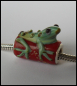 Preview: Bead "Eidechse" - Lampwork - rot