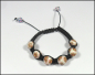 Preview: Shamballa-Armband "Clay-Ton-Blüten"