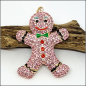 Preview: Halskette "Gingerbread Man" in Pink