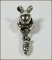 Preview: European Bead mit Dangle  "Hase mit Möhrchen"