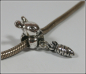 Preview: European Bead mit Dangle  "Hase mit Möhrchen"