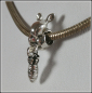 Preview: European Bead mit Dangle  "Hase mit Möhrchen"