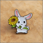 Preview: Pin "Hase mit Sonnenblume"