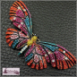 Preview: Brosche "Bunter Schmetterling"