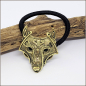 Preview: Haarschmuck / Haargummi "Goldener Wolf"