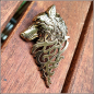 Preview: Pin "Keltischer Wolf" in Antikgold