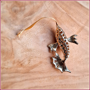 Geschenkanhänger / Dekoanhänger / Baumschmuck "Rosa Koi"