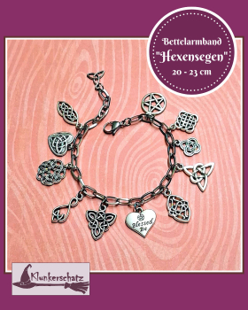 Bettelarmband "Hexensegen" - 20 bis 23 cm - Unikat