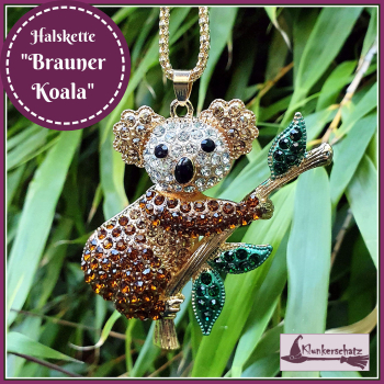 Halskette "Brauner Koala"