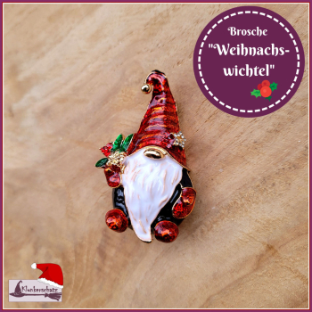 Brosche "Weihnachtswichtel"