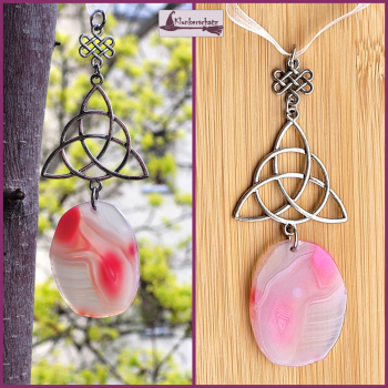 Sonnenstein / Fensterschmuck "Agate Celtic Rose" - ein Unikat!