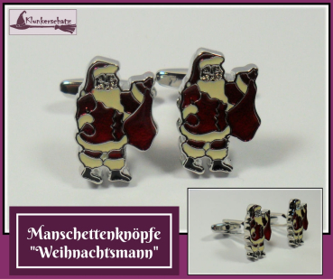 Manschettenknöpfe "Weihnachtsmann"