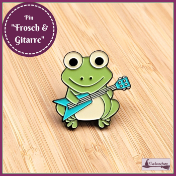 Pin "Frosch & Gitarre"