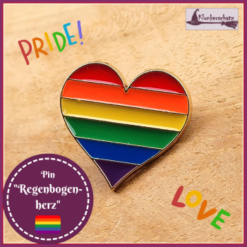 Pin "Regenbogenherz"