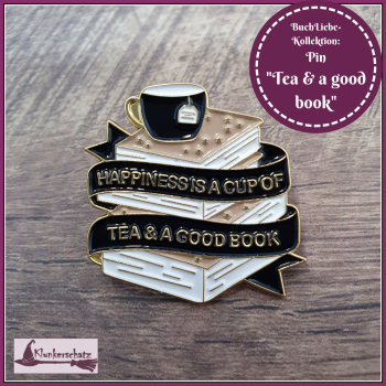 BuchLiebeKollektion - Pin "Tea & a good book"