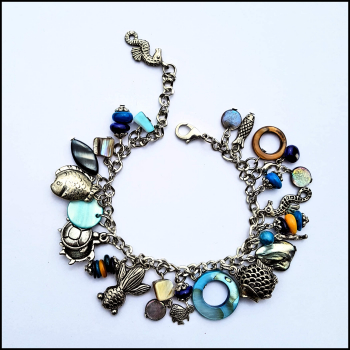 Bettelarmband "Aquarius" - Unikat