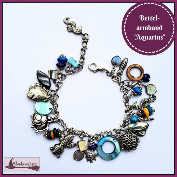 Bettelarmband "Aquarius" - Unikat