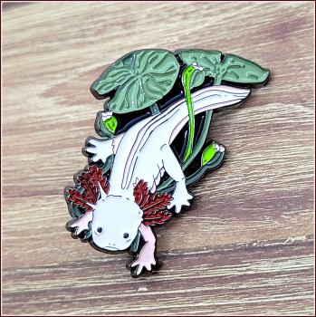 Pin "Weißes Axolotl"