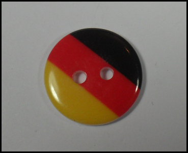 Kunststoffknopf "Deutschland" - 1,5 cm