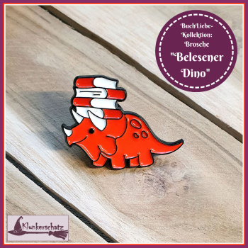 BuchLiebeKollektion - Pin "Belesener Dino"