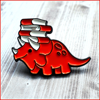 BuchLiebeKollektion - Pin "Belesener Dino"