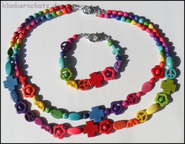 Sonderanfertigung - Regenbogen-Schmuck-Set