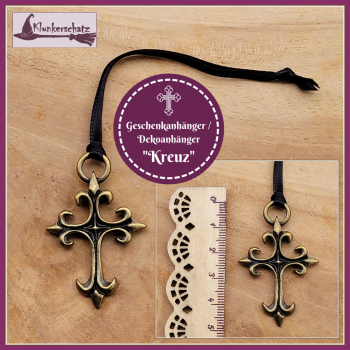 Deko- oder Geschenkanhänger "Kreuz"