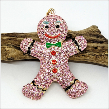 Halskette "Gingerbread Man" in Pink