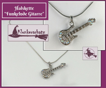 Halskette "Funkelnde Gitarre"