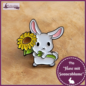 Pin "Hase mit Sonnenblume"