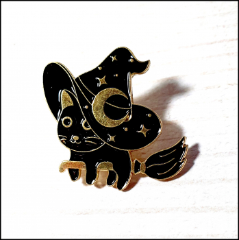 "Hexenkatzen" - Set, bestehend aus zwei Pins