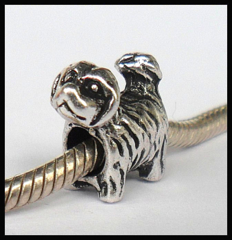 European Bead "Hund Wuschel"