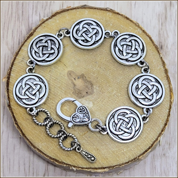 Armband "Vierfacher Keltischer Knoten" - 20,5 cm