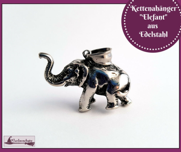 Kettenanhänger "Elefant" aus Edelstahl