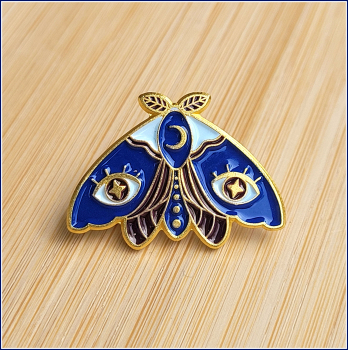 Pin "Blaue Mondmotte"