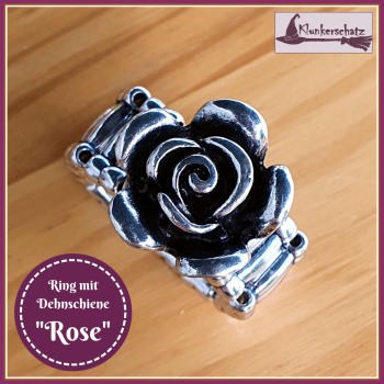 Ring mit Dehnschiene "Rose"