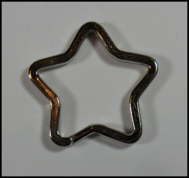 Schlüsselring - Stern - 3,3 cm Durchmesser