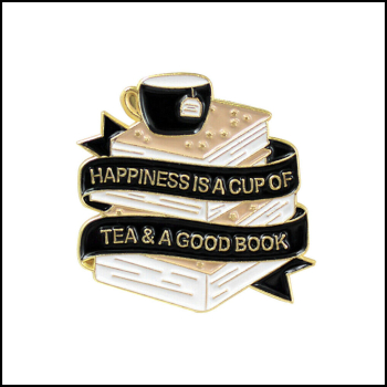 BuchLiebeKollektion - Pin "Tea & a good book"