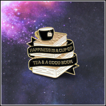 BuchLiebeKollektion - Pin "Tea & a good book"