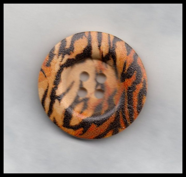 Holzknopf "Tiger", 3 cm