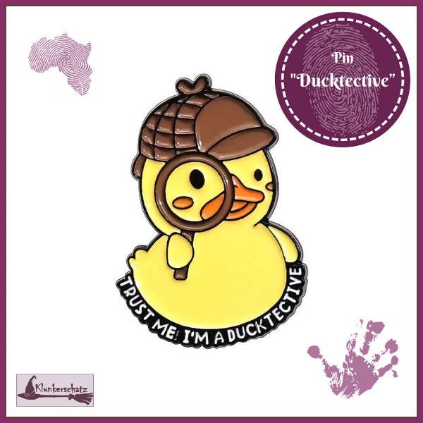 KlunkerschatzKrimiKollektion - Pin „Ducktective“