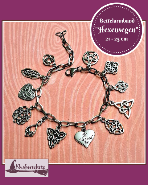 Bettelarmband „Hexensegen“ - 21 bis 25 cm