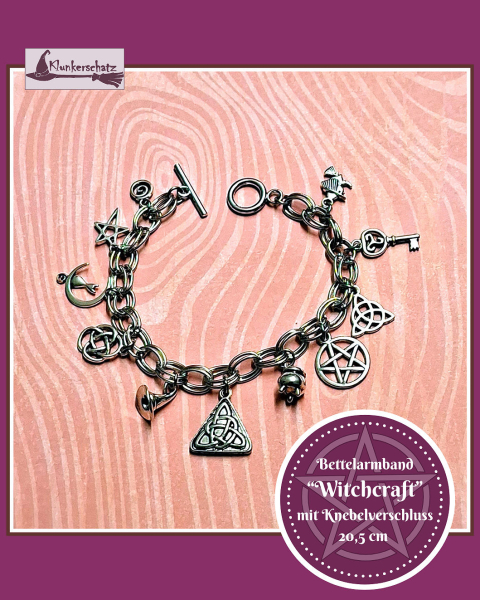 Bettelarmband „Witchcraft“ mit Knebelverschluss – 20,5 cm