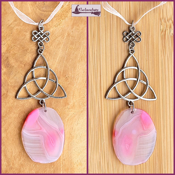 Sonnenstein / Fensterschmuck "Agate Celtic Rose" - ein Unikat!