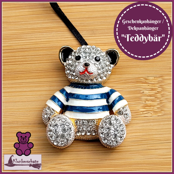 Geschenk-, Deko- oder Baumanhänger "Teddybär"  - Einzelstück